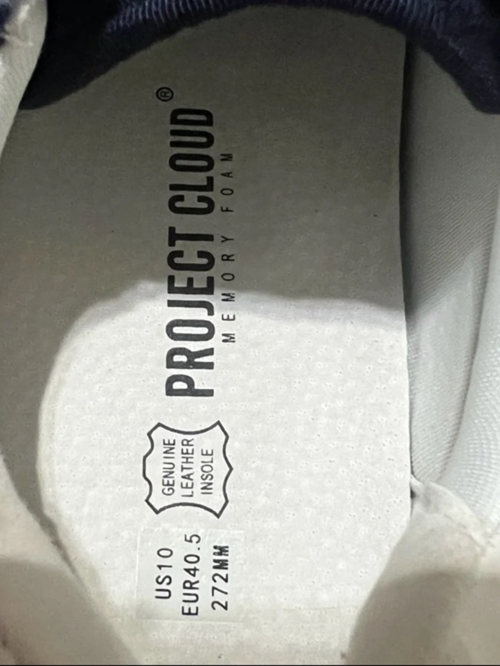 NEW Womens Project Cloud Memory Foam Sneakers Navy Blue & White US 10 - Picture 8 of 11